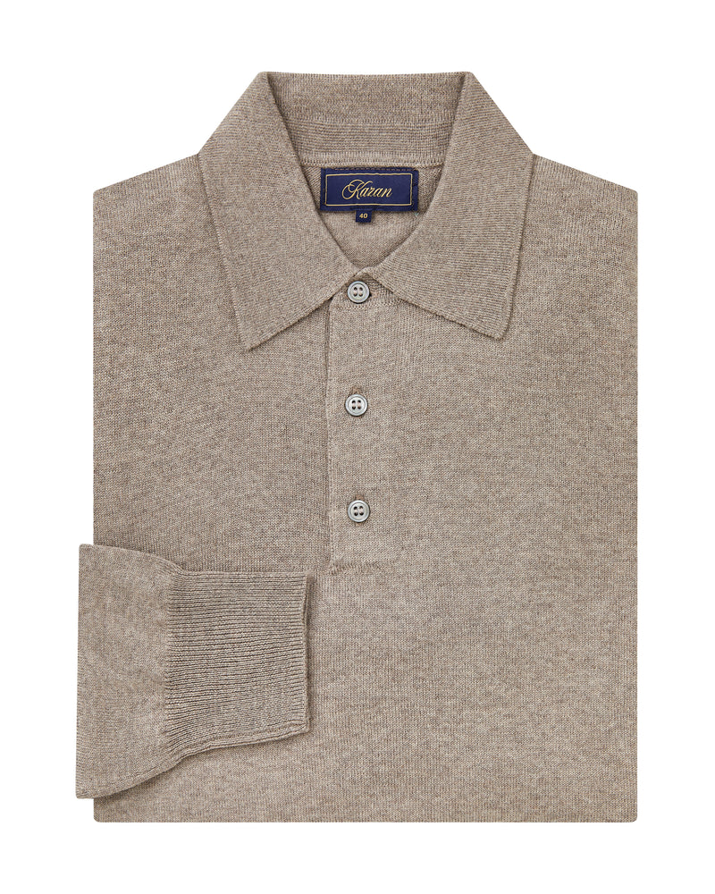 Long Sleeve Polo 3 Button