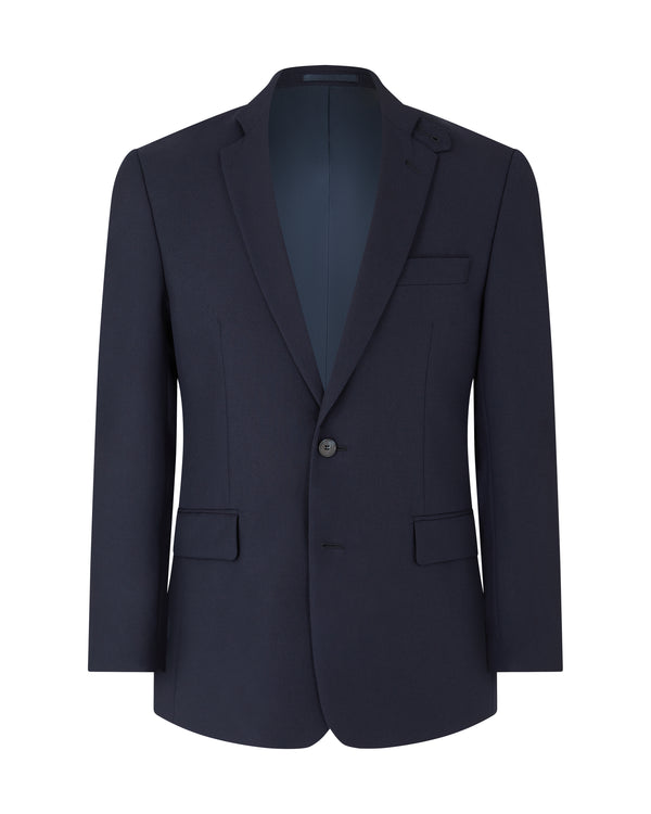 Navy Hobsack Weave Suite Jacket & Trousers