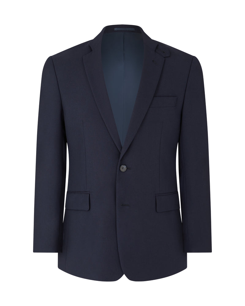 Navy Hobsack Weave Suite Jacket & Trousers